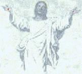 Image of Jesus in the clouds.